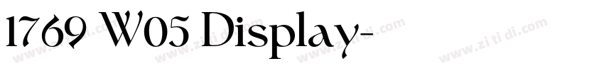 1769 W05 Display字体转换